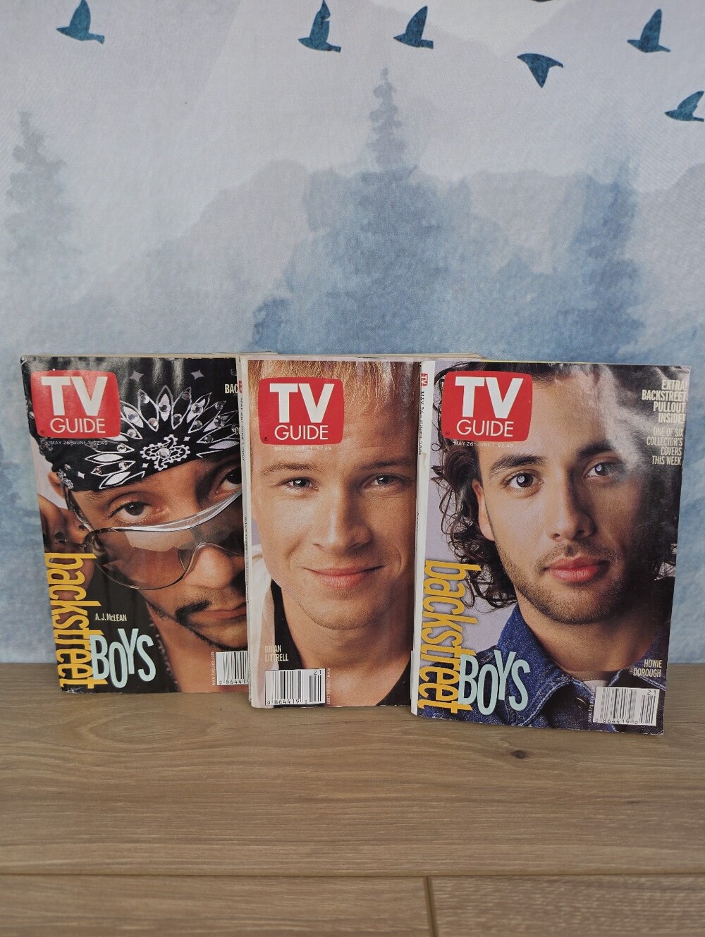 Backstreet Boys Vintage TV Guide Magazines Howie Brian AJ Covers
